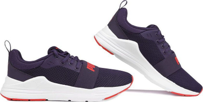 Patika për kalamaj Puma Wired Run Jr 374214 21, rrjetë, shollë gome, blu navy