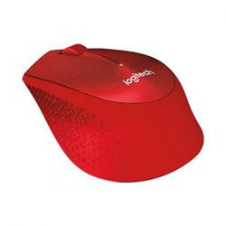 Maus Logitech M330 Silent Plus, RF Wireless, 1000 DPI, i kuq