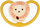 Biberon ortodontik NUK Space Lion, silikon, 18-36 mujsh