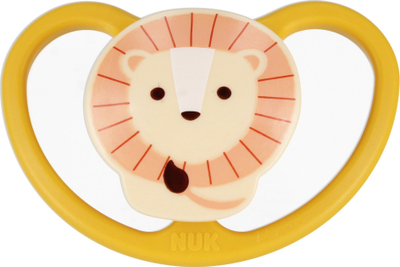 Biberon ortodontik NUK Space Lion, silikon, 18-36 mujsh