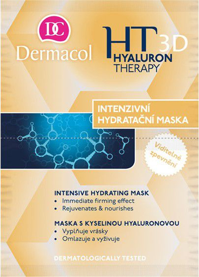 Maskë fytyre Dermacol HT 3D Intensive, për hidratim të fortë, 2 x 8 ml