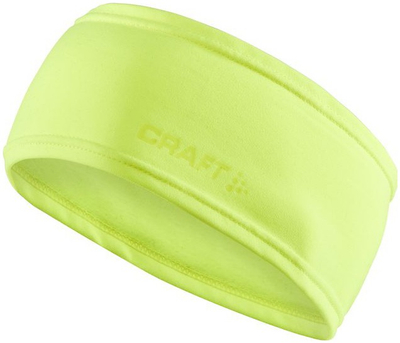Лента за глава Craft Core Essence Thermal, термичка, за трчање, неонска боја