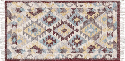 Tepih Beliani FENER, 80x150 cm, jute dhe pambuk, shumëngjyrësh