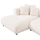 Divan këndor HomeMarkt Grace HM3280.02L, 3 vende, 252x160 cm, i bardhë