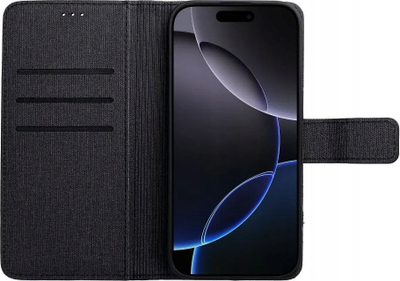 Kapak telefoni Gomma Book Case për Xiaomi Redmi Note 14 5G, me kapak, i zi