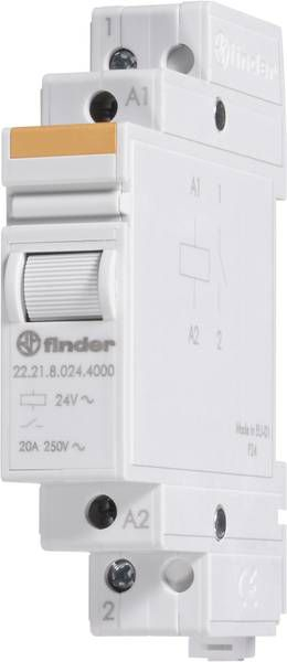 Relè modular fuqie Finder 22.21.8.230.4000, 20A, 230V AC, IP20