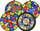 Set lojë shenjë LeanToys Dart Games, target 36 cm, toptha Velcro, shumëngjyrëshe