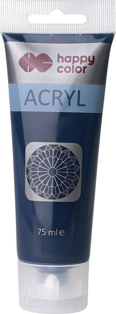 Ngjyrë akrilike Happy Color Prussian Blue, 75ml, blu e errët