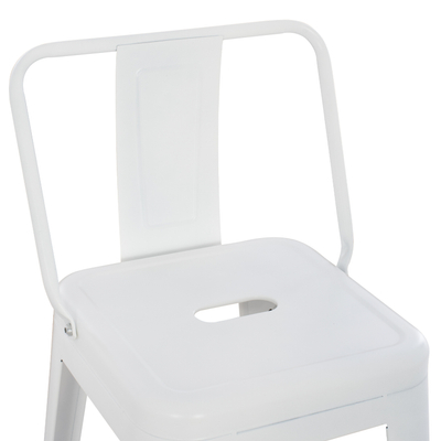 Stol bari me mbështetëse Melita-Pro 42x42x100Hcm (HM8643.41), bardhë