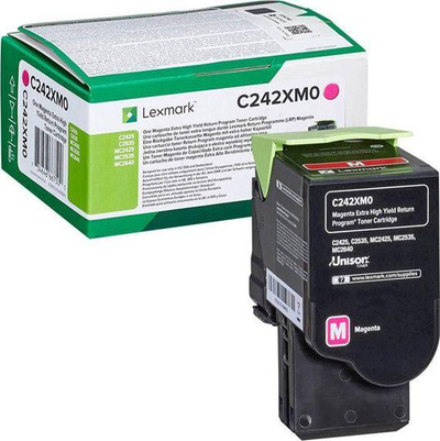 Toner origjinal Lexmark C242XM0, për C2425dw/MC2640adwe, magenta