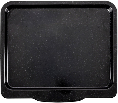 Tepsi pjekjeje Orion, drejtkëndore 40 x 35.5 x 2 cm, çelik i emajluar, e zezë