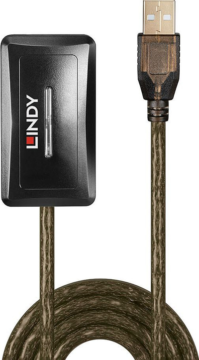 Hub USB Lindy 42634, 10m, 4 porta, USB 2.0, i zi