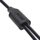 Kabllo karikimi InLine USB 2n1 Y, 1x USB A me 2x USB C, 1m, e zezë