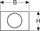 Buton shpëlarës Geberit Sigma10, metal 9 3/4", një shpëlarje, çelik inox i furçuar