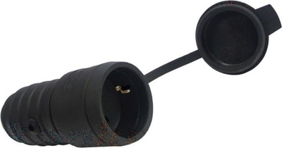 Prizë elektrike Grip GP S, tip F, IP44, e zezë