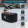 Vaskë zhytjeje Extralink ICE BATH TUB IB-02, 160 x 85 x 65 cm, për terapi me ujë të ftohtë, e zezë