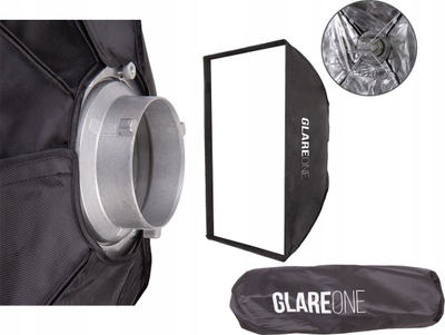 Софтбокс за студио GlareOne PRO Kit 25x100см, мрежа, со торба