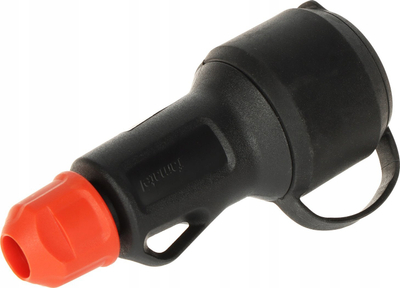 Prizë gome RED RUBBER Schuko 2P+E 16A, IP54, e zezë
