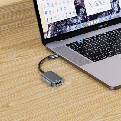 Adapter kabllo USB-C në HDMI Tech Protect UltraBoost, 4K 60Hz, alumin, gri