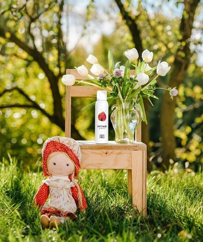 Shkumë intime për bebe MammaBaby Intimo Baby, e butë, 150 ml, e bardhë