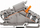 Bllok terminal WAGO 282-866, 8mm, me priza testuese, gri