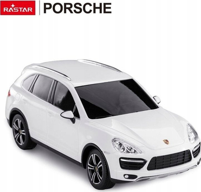 Makine me telekomandë Rastar Porsche Cayenne 46100, shkallë 1:24, e bardhë