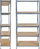 Raft magazinimi Malatec 23766, 220x100x45 cm, çelik i galvanizum, gri