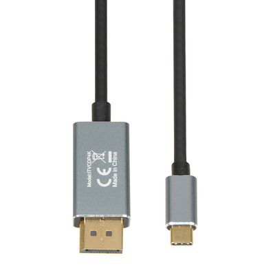 Kабел iBOX ITVCDP4K, USB-C во DisplayPort, 1.8m, 4K 60Hz, црн