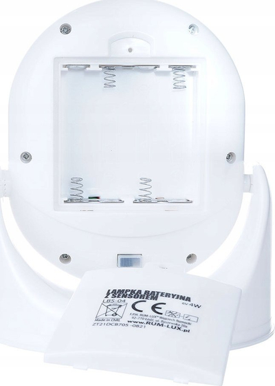 Lampë LED me sensor lëvizje e errësire, me bateri, dritë e bardhë neutrale, e bardhë