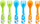 Set takëmesh plastikë - 3 sete