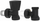 Set valvulash për radiator peshqirësh Arco, 1/2", të zeza