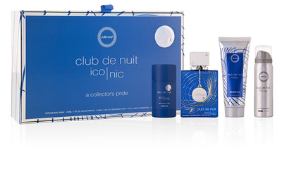 Set Armaf Club De Nuit Blue Iconic, EDP, 105 ml + deodorant solid, 75 g + deodorant sprej, 50 ml + xhel dushi, 100 ml