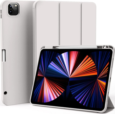 Mbulesë tablet eStuff MIAMI Pencil Case, për iPad Pro 12.9" 2021 2022, gri
