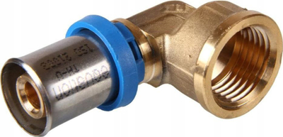 Bërryl presimi Equation GW 1/2" x 16 mm, bronz, për ngrohje