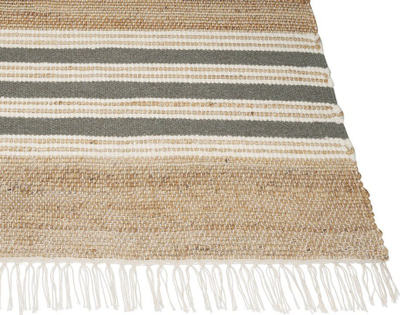 Tapet jute MIRZA, 160 x 230 cm, bezhë me gri