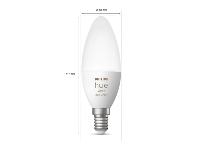 Llambë e zgjuar Philips Hue E14, LED 5.3W, RGBW, e bardhë