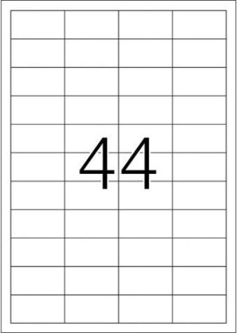 Etiketa vetëngjitëse Herma 4581, A4, 48.3x25.4 mm, 440 copë, të bardha rezistente ndaj ujit