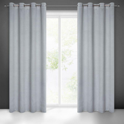 Perde blackout Eurofirany Drape 386929, 140x250cm, me unaza, gri