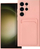 Силиконска маска Forcell за Samsung Galaxy S23 Ultra, со џеб за картичка, розова