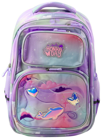Shpinore shkollore për fëmijë, 20L, rrip gjoksi, ngjyra pastel