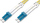Kabllo Digitus Patchcord, LC/LC, 125µm, Duplex, 2m, i verdhë
