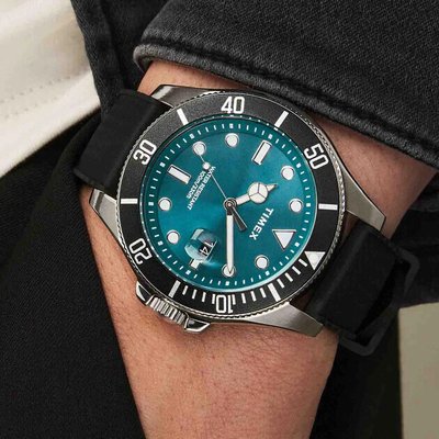 Orë burrash Timex Harbourside Coast TW2V91700, e zezë