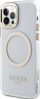 Maskë telefoni Guess GUHMP12MHTRMD për iPhone 12 12 Pro, MagSafe, e tejdukshme gold