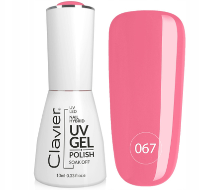 Llak gel hibrid Clavier Luxury 067, 10ml, UV LED, rozë