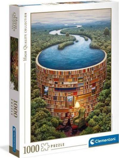 Puzzle Clementoni Bibliodame, 1000 copa, koleksion i mirë, shumëngjyrësh