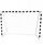 Portë futbolli metal 300x200x110cm, skelet çeliku, rrjetë e fortë, e bardhë