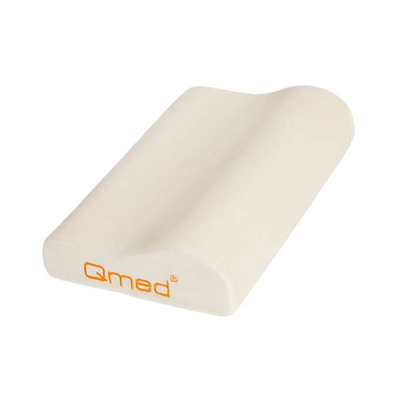 Mbulesë jastëku ortopedik Qmed Standard Cover M, material i butë, mbyllje me zinxhir, e bardhë