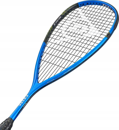 Ракета за сквош Данлоп FX 125, 125 g, 500 cm², сина
