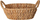 Shportë me doreza Home Styling Collection, 30x25x11 cm, e bardhë