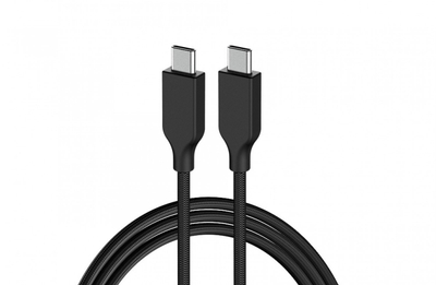 Kabllo USB Genius ACC-C2CC-3A, USB C në USB C, 60W PD, 1.5m, i zi